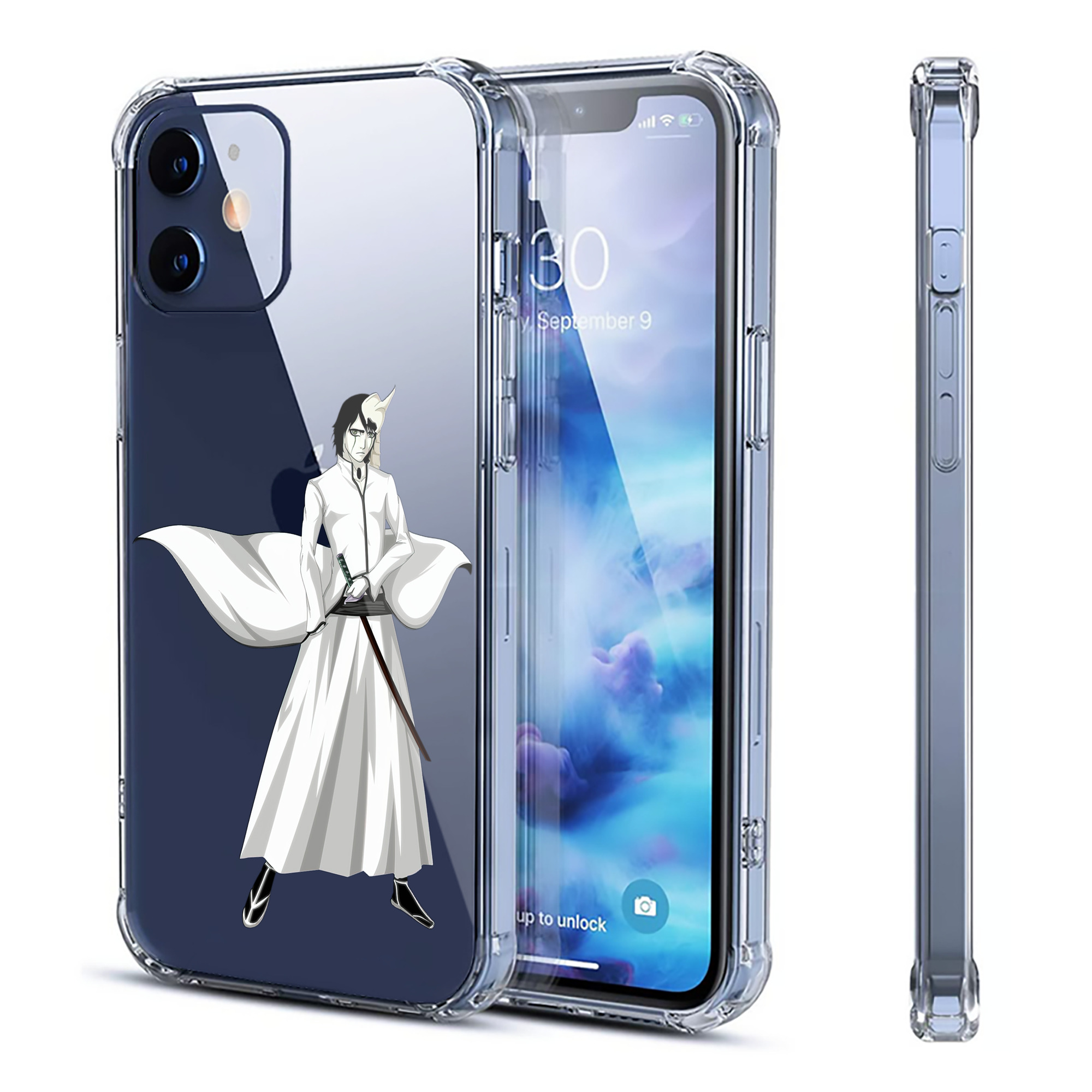 （画像用） ブリーチ ウルキオラ·シファー BLEACH Ulquiorra cifer 【iPhone 12シリーズ対応】透明スマホケース（クリアソフトケース）